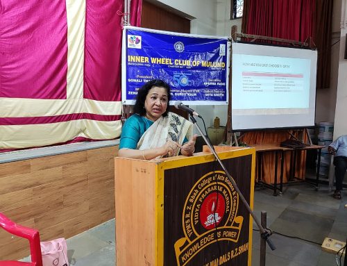 Career Guidance Session to  IX & X standard students by “Inner Wheel Club of Mulund”–VPM’s Kannada High School & Junior College, Mulund (E)
